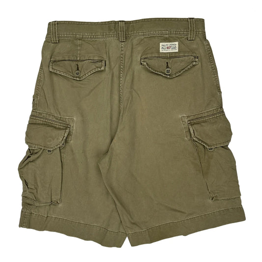 Polo By Ralph Lauren Cargo Shorts - 32W 10L Khaki Cotton