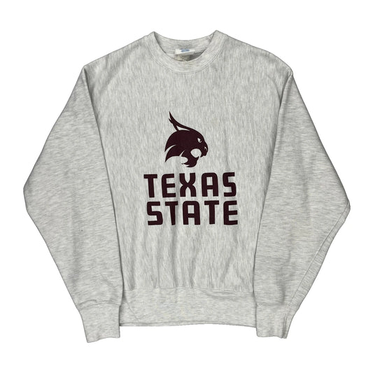 Texas State Champion College Sweatshirt - Medium Grey Cotton