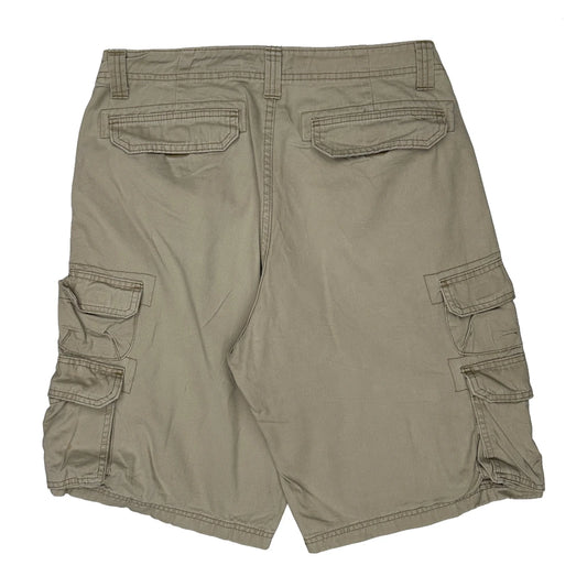 Lee Cargo Shorts - 33W 11L Khaki Cotton