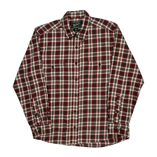 Woolrich Checked Flannel Shirt - Medium Green Cotton