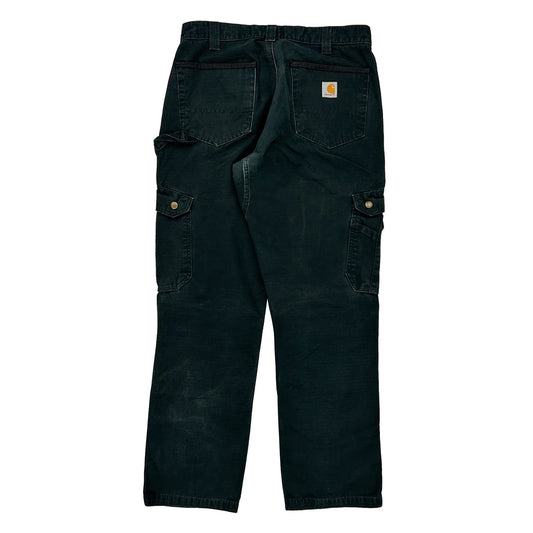 Carhartt Cargo Trousers - 33W 31L Black Cotton
