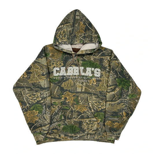 Cabelas Camo Hoodie - XL Camo Cotton Blend