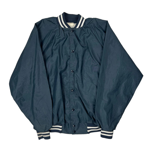 Wedgwood Tavern Shuffleboard League Auburn Graphic Varsity Jacket - Large Blue Nylon