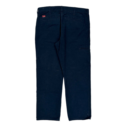 Wrangler Carpenter Trousers - 35W 29L Navy Cotton