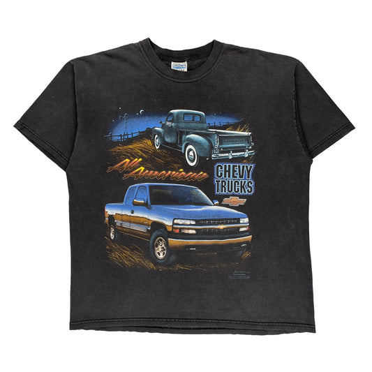 Chevy Trucks Gildan Graphic T-Shirt - XL Black Cotton