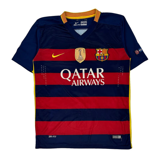 Fc Barcelona Messi 2015-16 Nike Football Shirt - Medium Navy Polyester