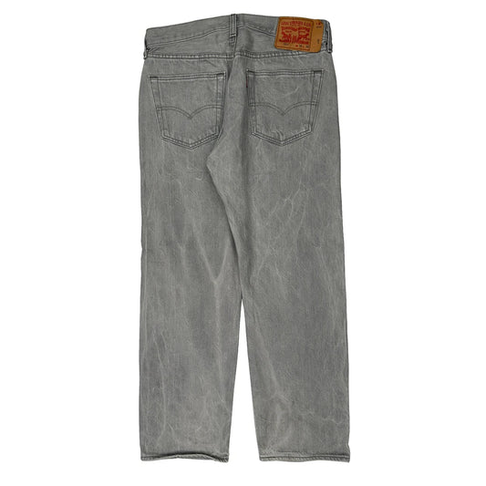 501 Levis Jeans - 32W 28L Grey Denim