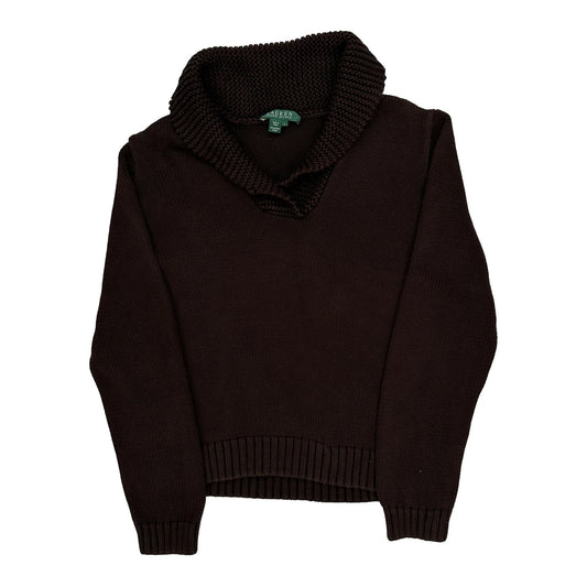 Ralph Lauren Jumper - Large Brown Cotton