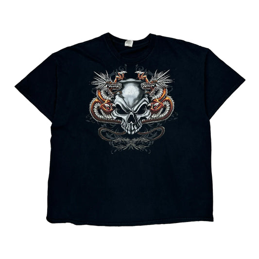 Unbranded Graphic T-Shirt - XL Black Cotton