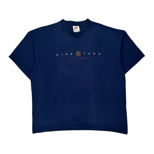 Made In USa Las Vegas Nike Town T-Shirt - XL Blue Cotton