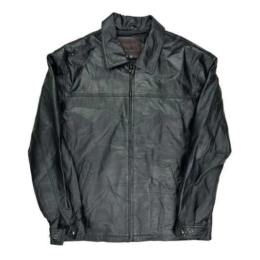 Dona Michi Leather Jacket - Medium Black Leather