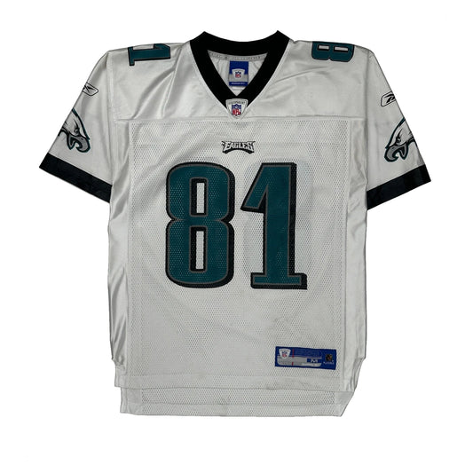 Philadelphia Eagles Reebok Nfl Jersey - Medium White Polyester