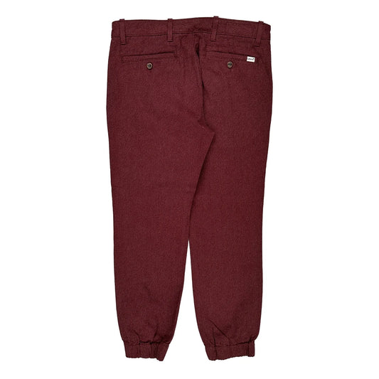 Levis Trousers - 34W 27L Burgundy Cotton