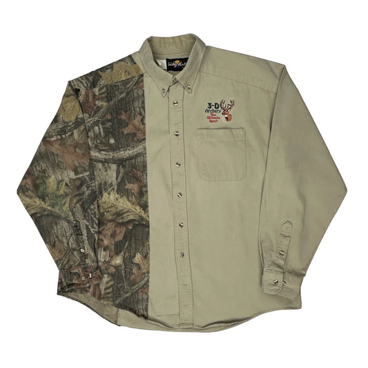 Janet Blase Camo Shirt - XL Green Cotton