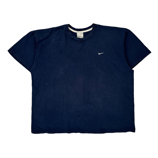 Nike T-Shirt - 2XL Navy Cotton