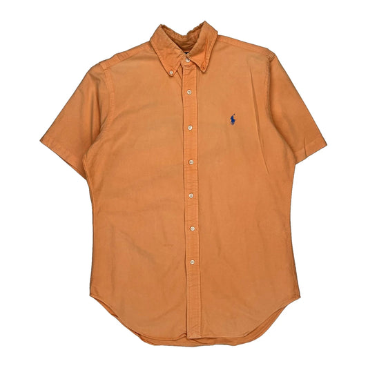 Ralph Lauren Short Sleeve Shirt - Small Orange Cotton