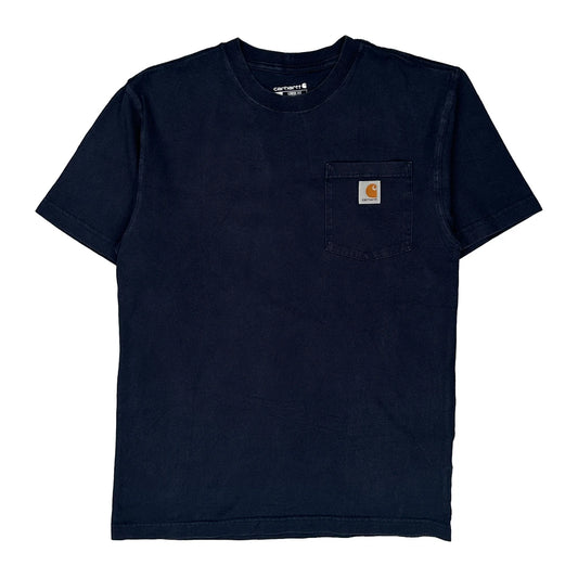 Carhartt T-Shirt - Small Navy Cotton