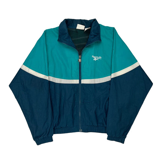 Reebok Jacket - Large Blue Nylon