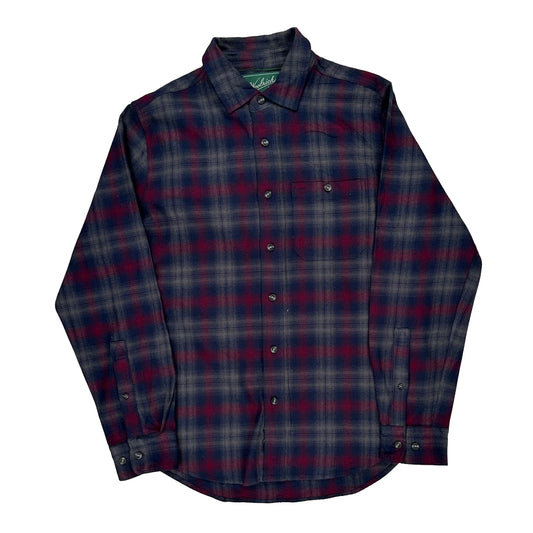 The Green Label Collection Woolrich Checked Flannel Shirt - Medium Blue Cotton