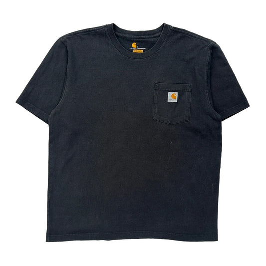 Carhartt T-Shirt - Large Black Cotton