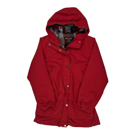 Vintage Woolrich Parka - Small Red Polyester