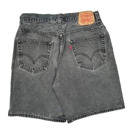 Levis Denim Shorts - 30W 10L Grey Cotton