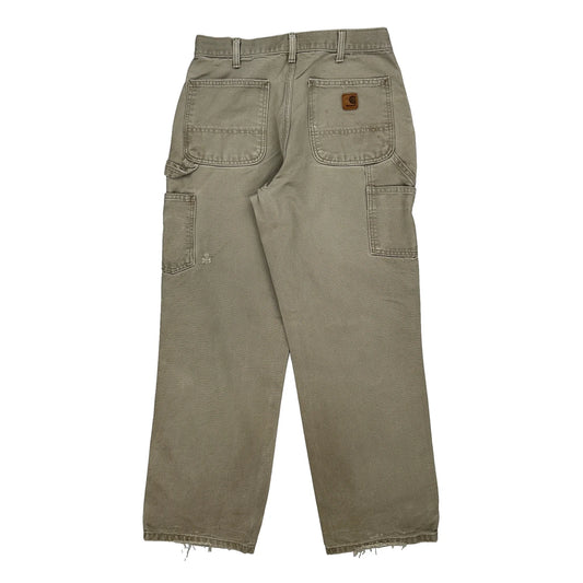 Carhartt Carpenter Trousers - 31W 30L Beige Cotton