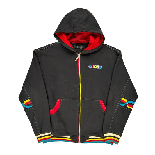 Embroidered Coogi Graphic Hoodie - 2XL Black Cotton