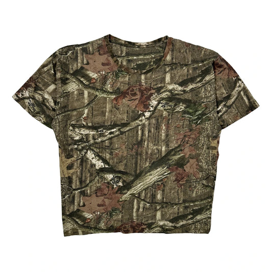 Hunting Mossy Oak T-Shirt - Large Camo Cotton