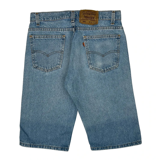 Levis Denim Shorts - 30W 12L Blue Denim