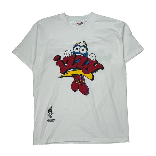 Olympics Hanes Graphic T-Shirt - Large White Cotton