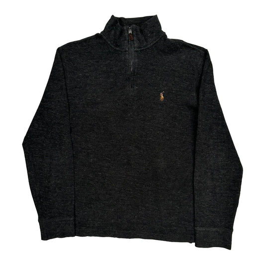 Polo By Ralph Lauren 1/4 Zip - XS Black Cotton