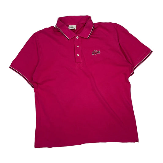 Lacoste Polo Shirt - XL Pink Cotton