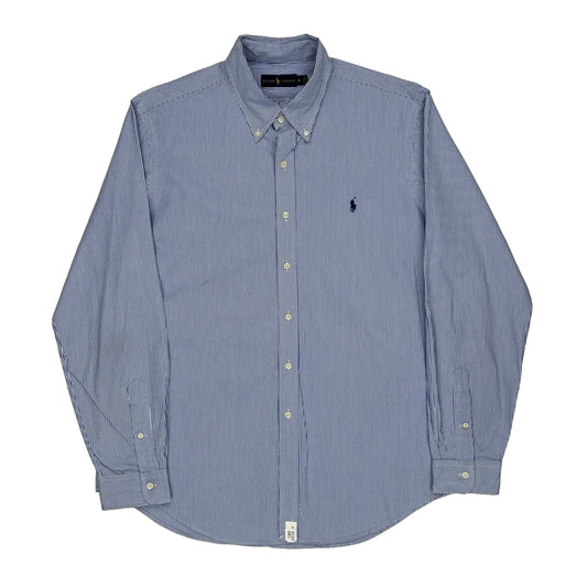 Ralph Lauren Striped Shirt - XL Blue Cotton