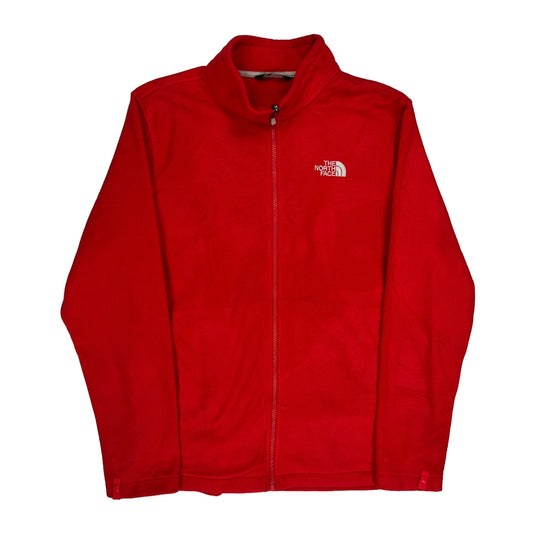 The North Face Fleece Jacket - Large Red Polyester