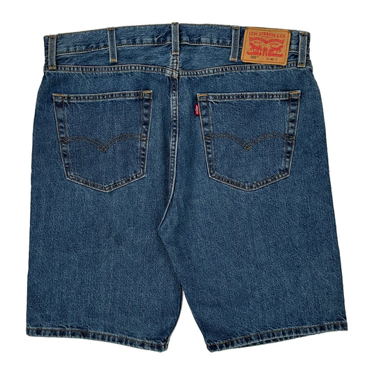 505 Levis Denim Shorts - 38W 10L Blue Cotton
