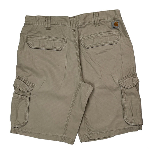 Carhartt Cargo Shorts - 34W 11L Beige Cotton