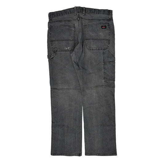 Vintage Dickies Carpenter Trousers - 36W 31L Grey Cotton Blend