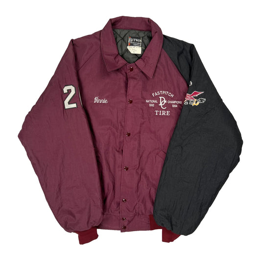 Fastpitch National Champions 1992-1994 Butwin Varsity Jacket - XL Burgundy Nylon