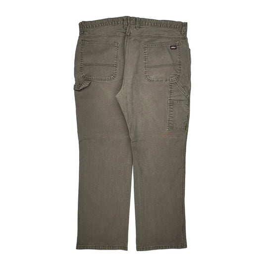 Dickies Carpenter Trousers - 40W 30L Grey Cotton