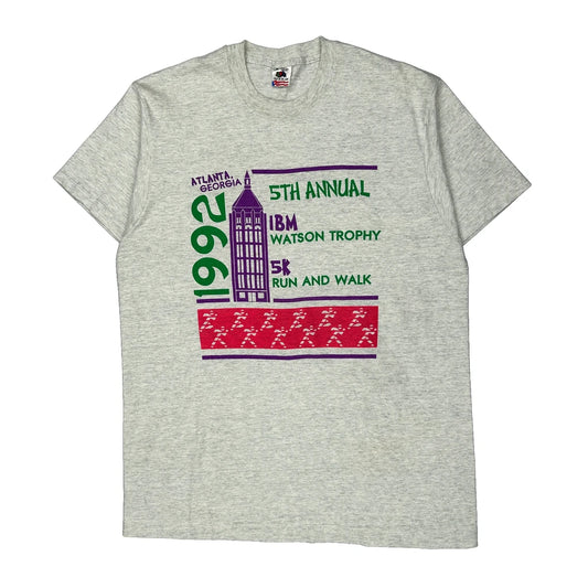 Fruit Of The Loom Graphic T-Shirt - XL Grey Cotton