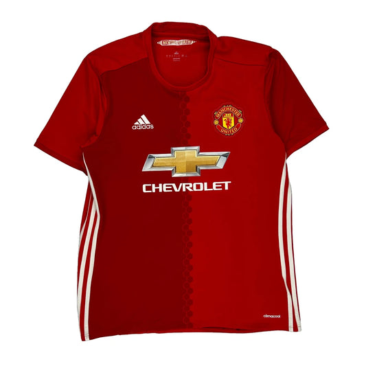 2016 Manchester United Adidas Football Shirt - Large Red Polyester
