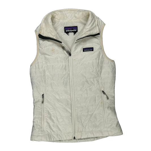 Patagonia Gilet - Small White Polyester