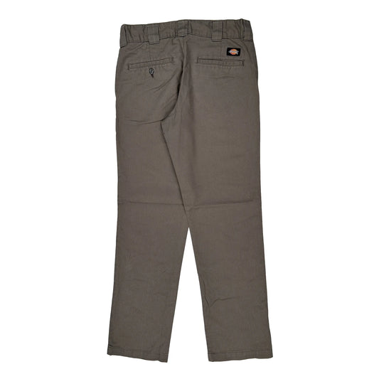 Dickies Trousers - 30W 32L Grey Cotton