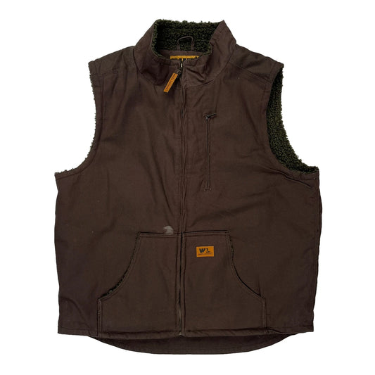 Unbranded Gilet - Large Brown Cotton