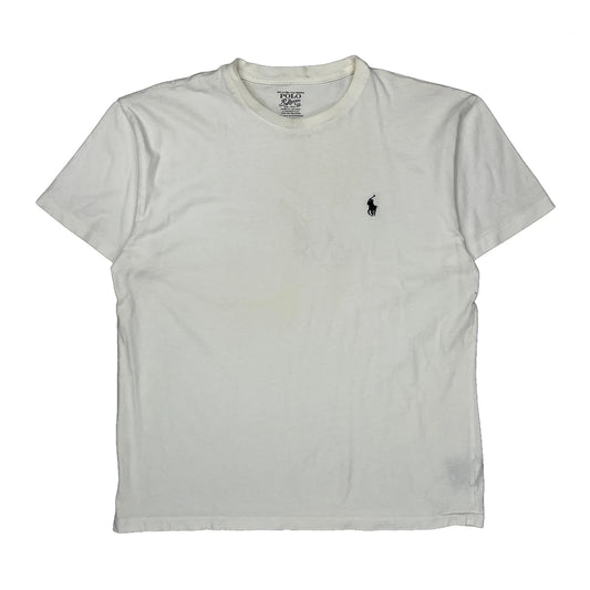 Polo By Ralph Lauren T-Shirt - Medium White Cotton