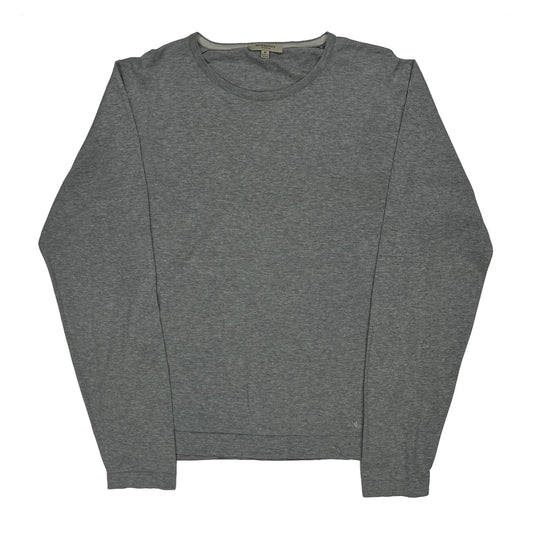 Burberry Long Sleeve T-Shirt - Medium Grey Cotton