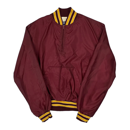 Holloway Varsity Jacket - XL Burgundy Polyester