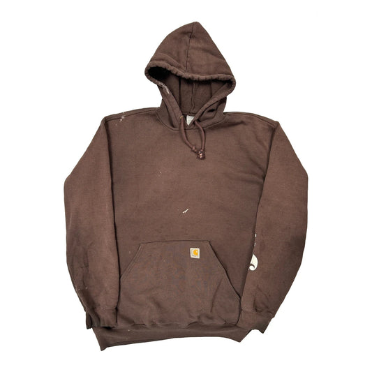 Carhartt Hoodie - XL Brown Cotton Blend
