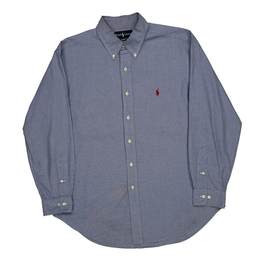 Ralph Lauren Checked Shirt - Large Blue Cotton